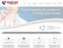 Tablet Screenshot of heartwiseministries.org